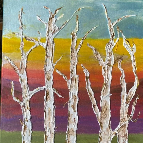 Colorful Abstract Tree Art Canvas - Picture 7 of 7